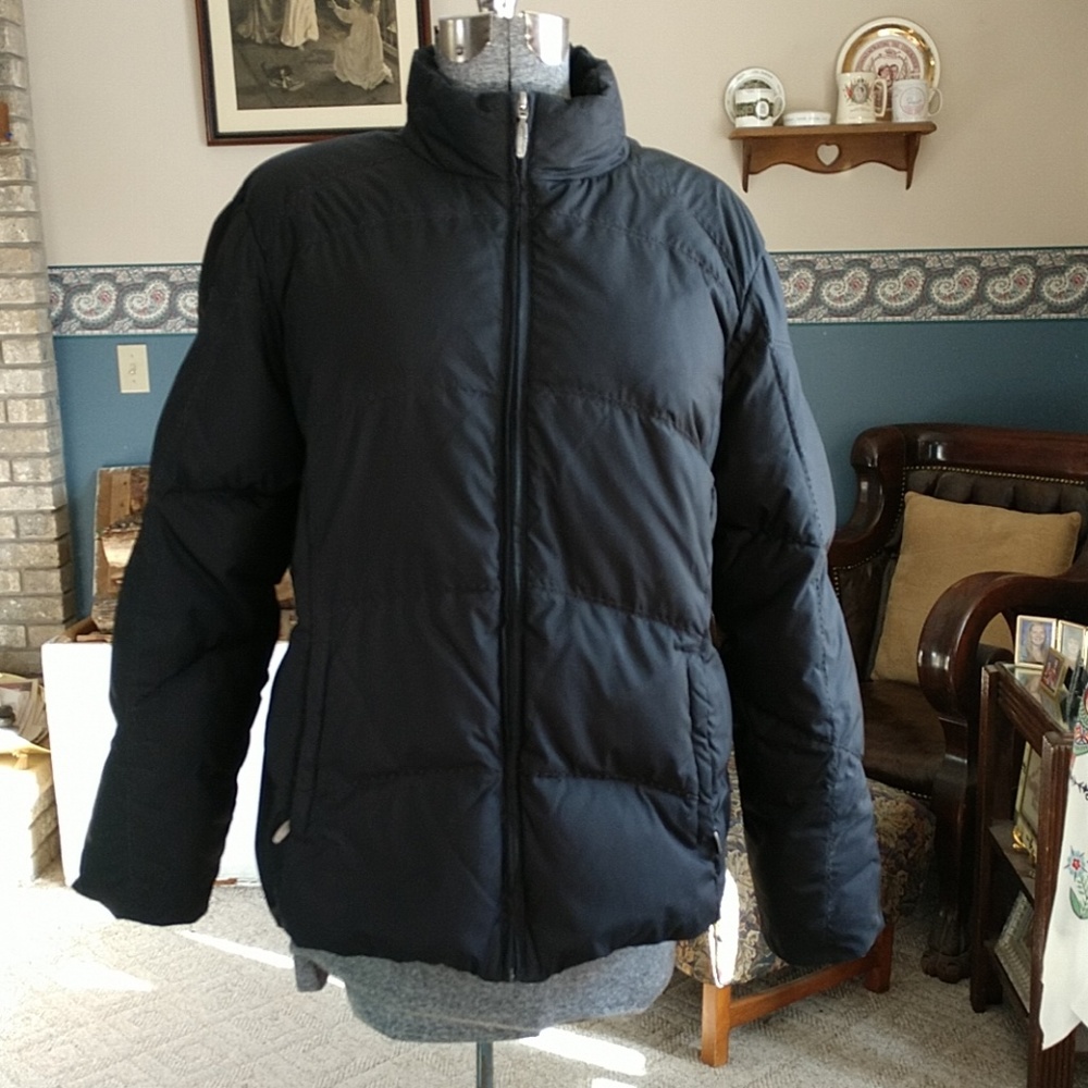 Black Goose Down Eddie Bauer Jacket Size XL